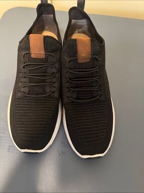 Mark Nason Los Angeles A-Line Black Knit Slip On Sneakers Men's Size 12